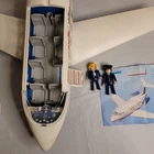 Playmobil Jet plane 5395 Vintage Toy City Action 5-395 Mostly Complete READ