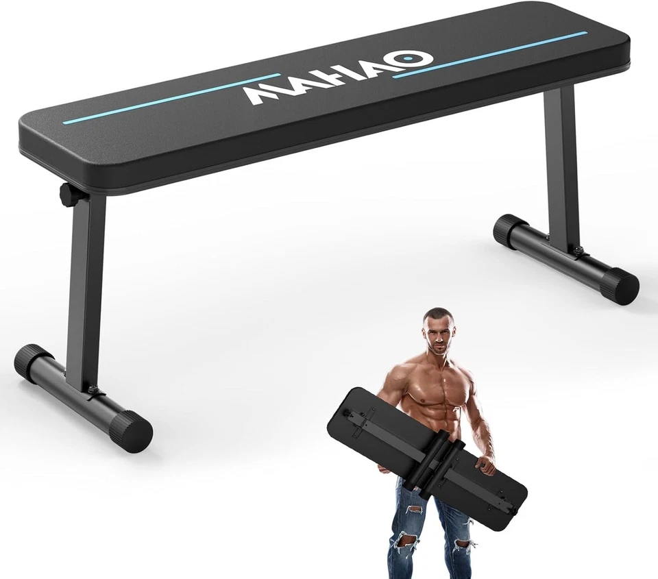 Hantelbank Flachbank, Klappbar Fitness Flachbank für Ganzkörpertraining,Hante... - Bild 1 von 4
