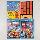 Wii U Game Lot of 3 Super Mario Maker Lego Movie Lego Marvel Super Heroes GUC