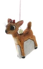 Cody Foster Red Nose Reindeer Kid Classic Christmas Movie Clarice Glass Ornament