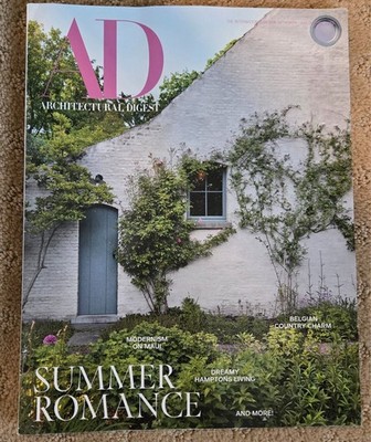 Architectural Digest July/August 2023  Summer Romance    Hamptons, Maui & Belgia