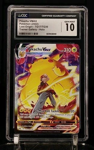 Pikachu VMAX TG17/TG30 Swsh11: Lost Origin Trainer Gallery Holo CGC 10