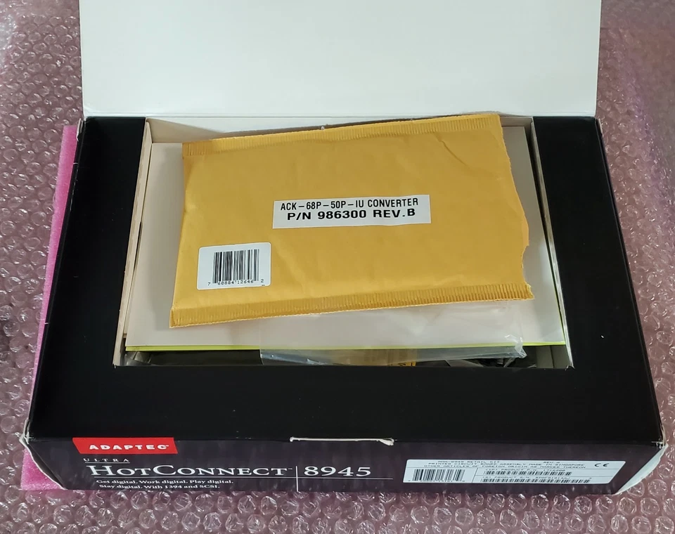 Adaptec Ultra HotConnect 8945 AHA-8945 Retail Kit SCSI/Firewire PCI Card - Image 3 of 4
