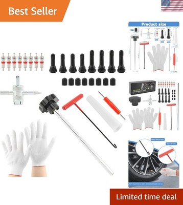 Quick Change Tire Valve Tool Kit,Tire Valve Stem Core Quickly Replacement Too...