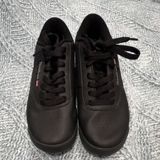Reebok Classic Black Lace Up Low Top Cushioned Sneakers Rubber Sole 1Y3501-816