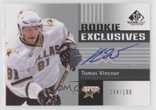 2011 SP Game Used Edition Rookie Exclusives 94/100 Tomas Vincour #RE-TV Auto 8tn