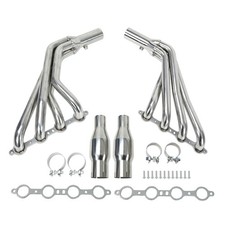 Long Tube Stainless Header Exhaust Manifold Fit For 10-15 Chevy Camaro SS LS3 6.