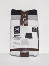Member's Mark Girls 3-Pack Sit Snug Cartwheel Shorts Sz 3T NWT