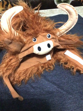 Highland Cow Dog Costume Sz S Halloween Outfit Skull  Bones Pet Apparel NEW PUP
