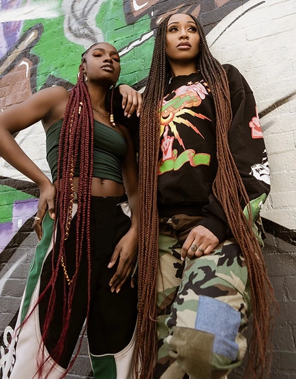 50 inch- Nala Tress 3X EZ SPLIT Pre-Sectioned Pre-Stretched Braid Hair - Image 3 of 4