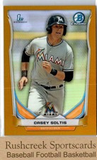 2014 Bowman Draft #CDP110 Casey Soltis /50 Chrome Gold Refractors