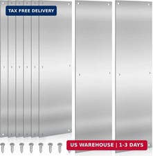 Door Kick Plate 16x4 Stainless Steel 8pcs Scratch Kick Push Plates Decor