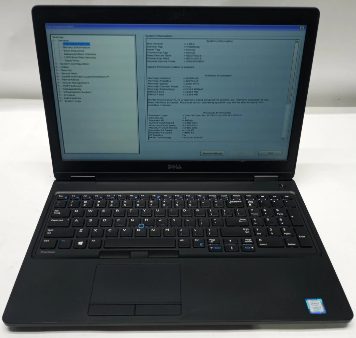 Dell Intel Core i7 7th Gen. 32 GB RAM PC Laptops & Netbooks for
