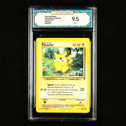 TQG 9.5 MINT+ 2002 Pokemon ENG Pikachu 86/110 C