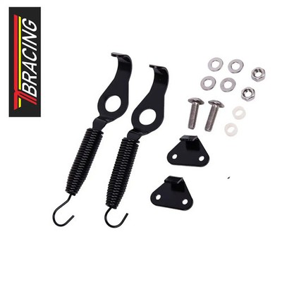 TBRACING Feder-Haubenhalter  Schwarz, Haubenverschluss, Rallye, Racing
