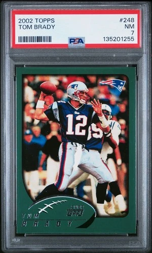 2002 TOPPS #248 TOM BRADY PSA 7