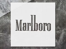 Beautiful Marlboro Logo Wall Art Stencil for Vintage Home Decor - StencilAir