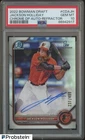 2022 Bowman Chrome Refractor Jackson Holliday RC Rookie AUTO 237/499 PSA 10
