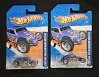 2011 Hot Wheels Heat Fleet CUSTOM VOLKSWAGEN BEETLE ( 2 Car Lot ) Redline & 5spk