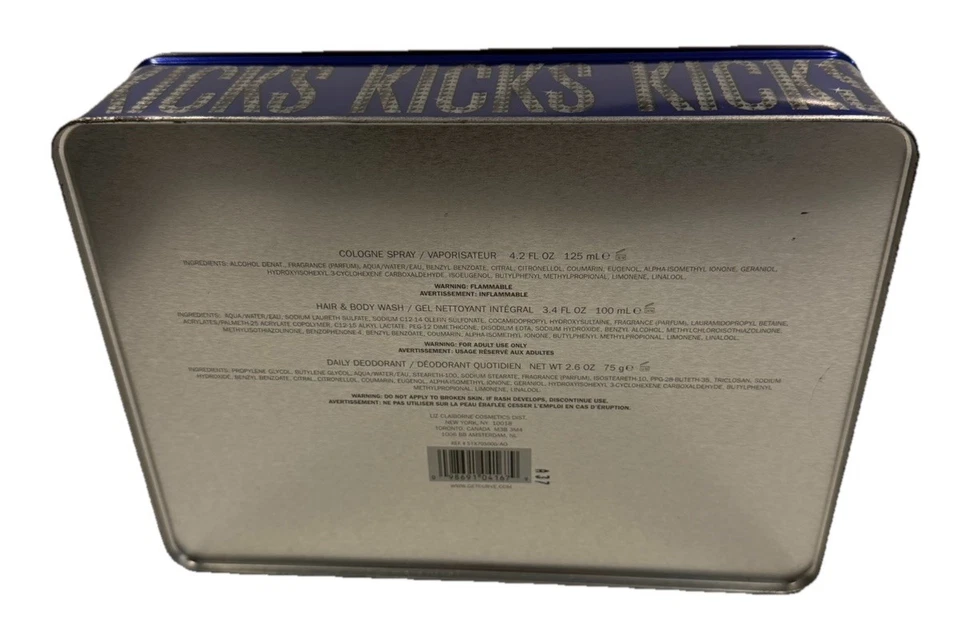 Juego CURVE KICKS de Liz Claiborne para hombre (4,2 oz col + 3,4 oz blanco y negro + desodorante de 2,6 oz)*** Foto 4 de 4