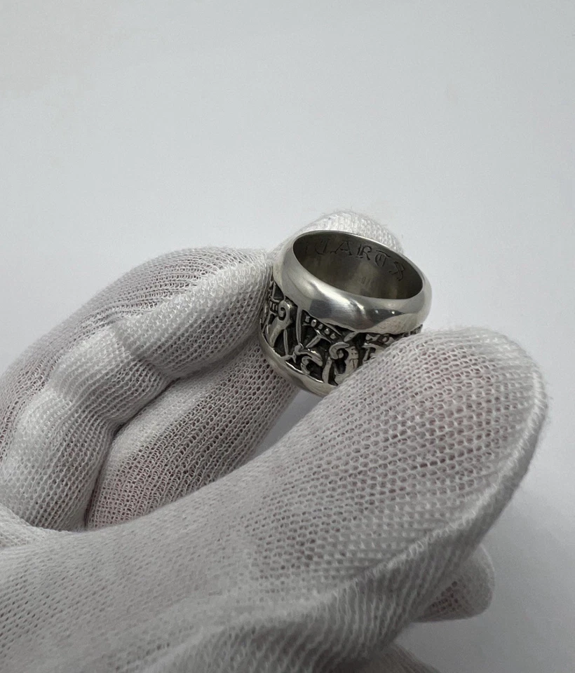 Authentic Chrome Hearts Dragon Band Ring Sterling Silver - Image 3 of 4