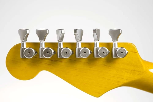 Hipshot Grip-Lock Open 18:1 6 inline Satin Chrome locking tuners 6K1GL0S