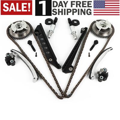 Timing Chain Kit Cam Phaser VCT Selenoid Fit 05-10 Ford F150 4.6L TRITON 3-Valve