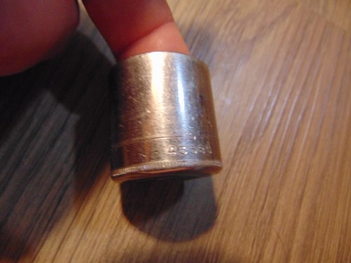2 Vintage Craftsman 3/4 12 Pt EE 44337 & 22mm 43585 6 Pt 3/8 DR Sockets USA Tool - Picture 7 of 9