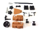 GI Joe 1986 Tomahawk Helicopter Parts (U-Pick) Rotor-Engine Cover-Center Wheel