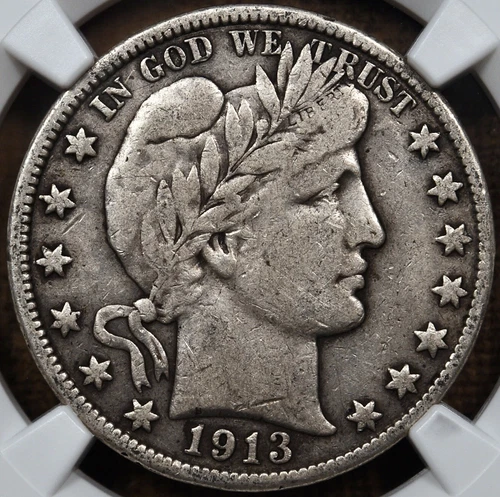 1913-S Better date Barber half, NGC VF20, original & nice DavidKahnRareCoins