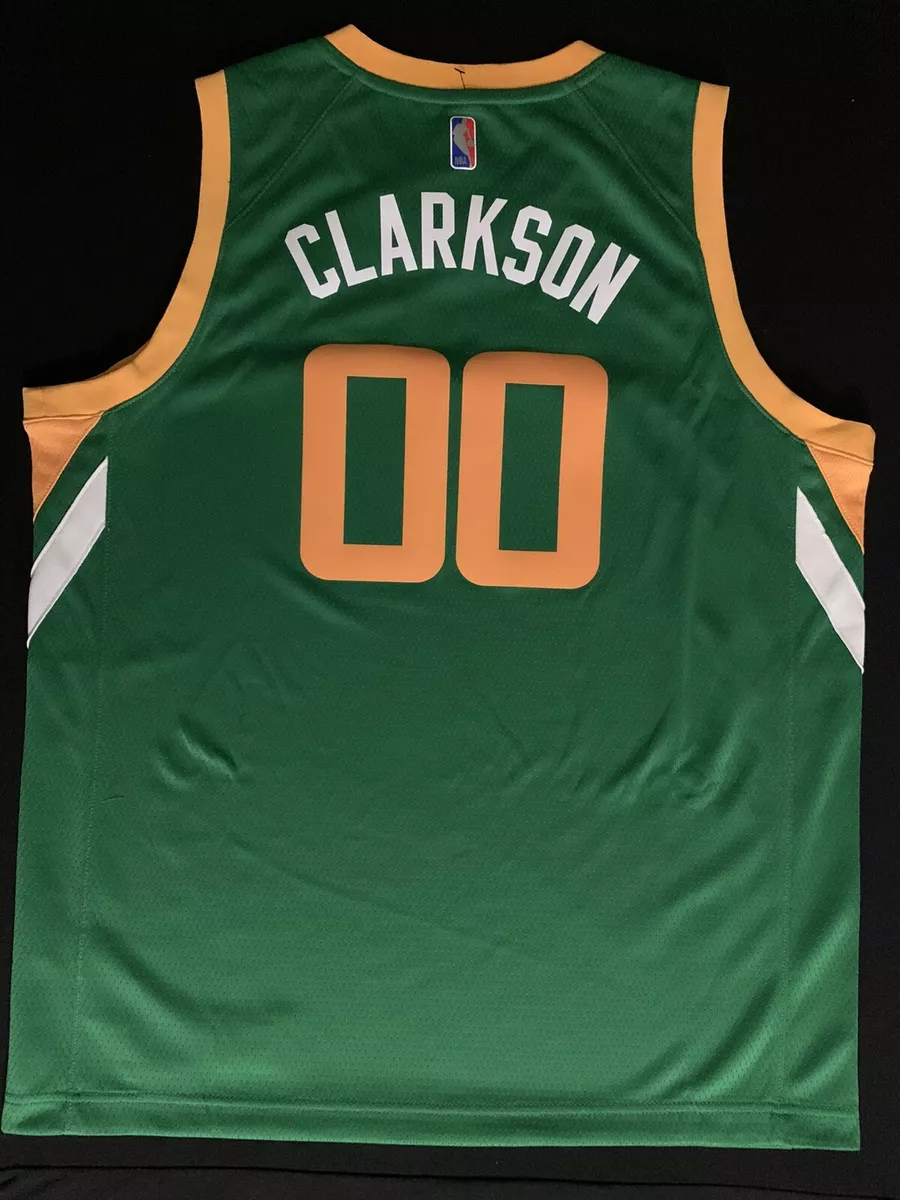 Nike, Shirts & Tops, Nwt Nike Jordan Clarkson Utah Jazz 0 Green Earned  Swingman Nba Jersey Xl 820