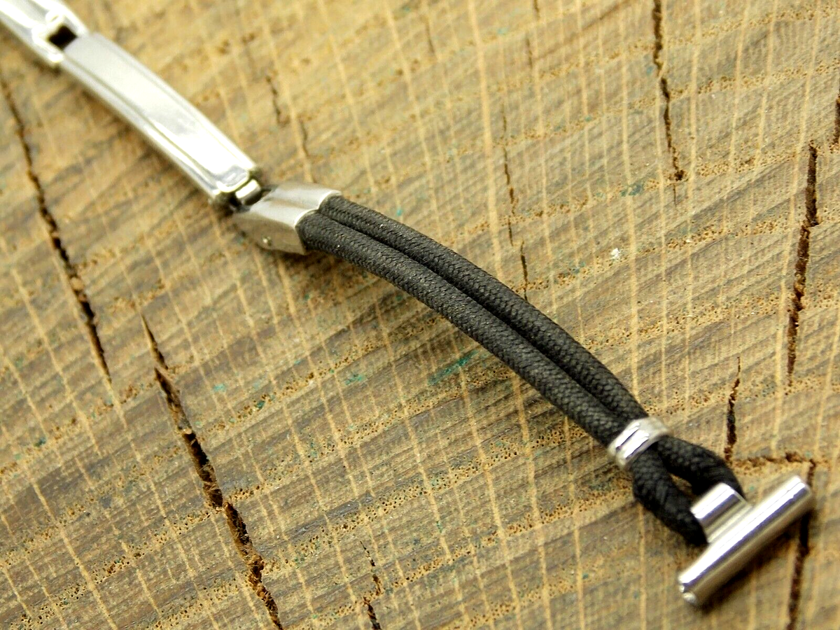 Vintage A&Z Azium 10mm Deployment Clasp Stainless & Nylon Pre