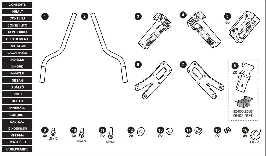 2023-2025 Genuine Suzuki GSX-8R Soft Side Cases / Brackets 2023-2025 Genuine Suzuki GSX-8R Soft Side Cases / Brackets
