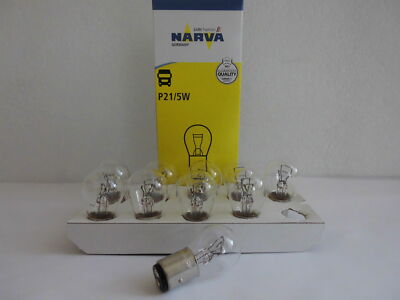 10x NARVA 179253000 Glühlampe Bay15d P21/5W 24V 21/5W Glühbirne Lampe Standard