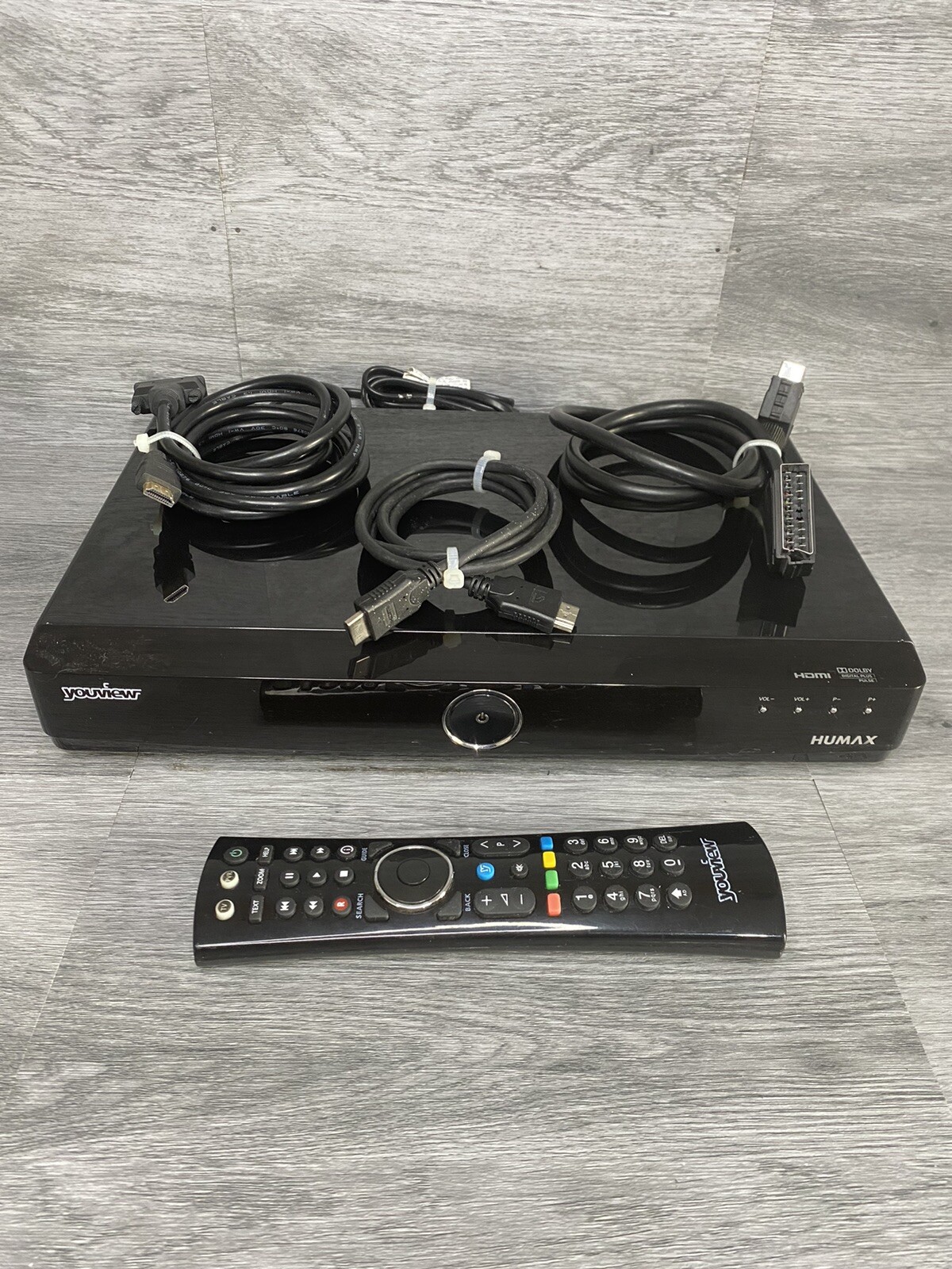 BT YouView Box Humax DTRT1000 500GB Freeview with Remote And Cables eBay