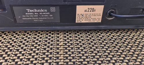 Cassette Deck 3 cabezales TECHNICS RS-M260 - Imagen 2 de 6
