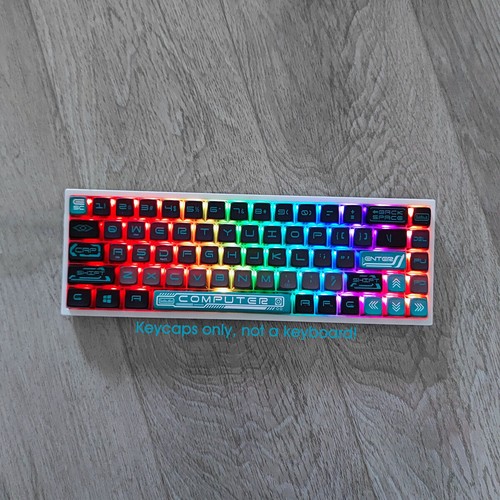Gray Keycaps set PBT Transparent 126key for 61 68 87 98 104 Mechancial Keyboards - Picture 6 of 11