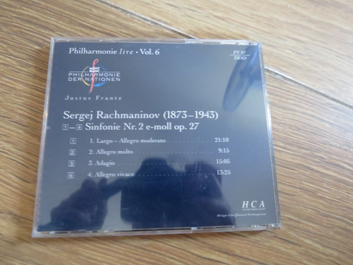 Philharnonie Live FV07 Frantz: Rachmaninov (CD) - Picture 2 of 2