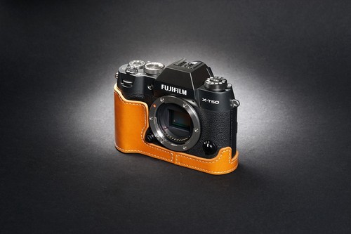 Genuine Real Leather Half Camera Case Bag Cover for FUJIFILM X-T50 XT50 - Picture 38 of 49