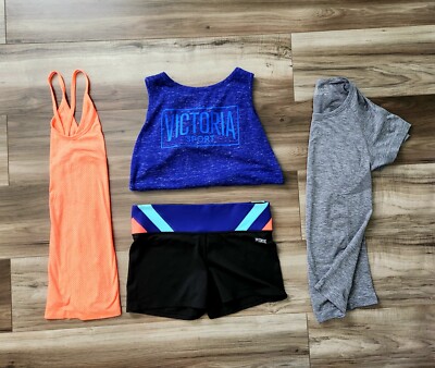 Victoria’s secret VS Sport athletic lot tank tops shirt shorts lot Medium M 