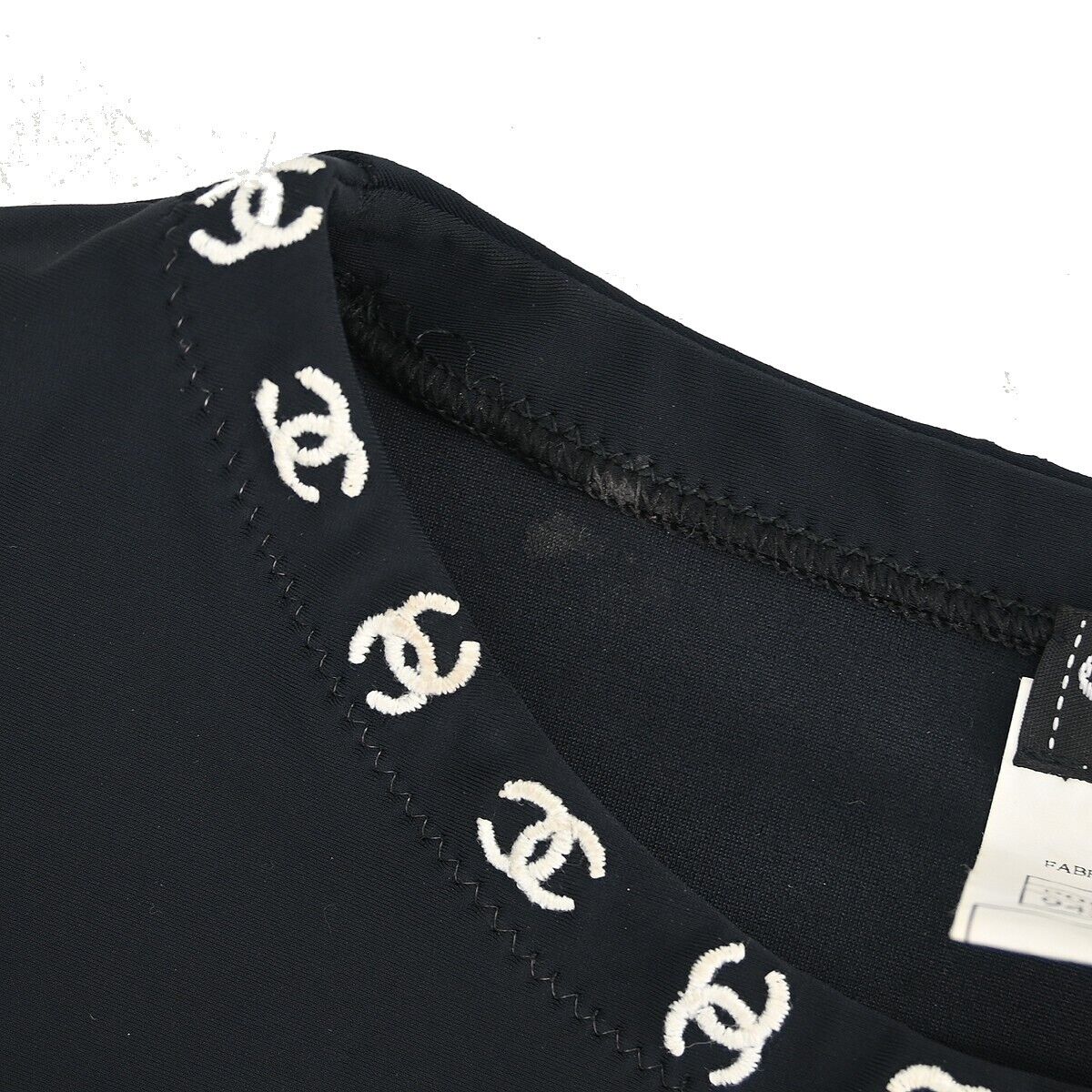Chanel Short Sleeve T-shirt Top Black 97C #36 132197 | eBay Chanel Short Sleeve T-shirt Top Black 97C #36 132197 | eBay