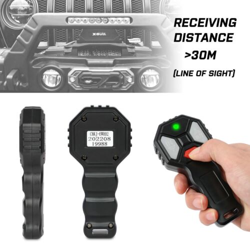 X-BULL Wireless Winch Remote Control Handset Easy To Install 150ft 12 Volt Black - Picture 2 of 7