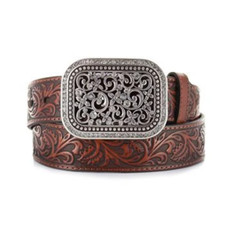 Ariat Women  s Tooled Leather Belt A10006957