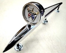 57 1957 Ford Car Fairlane Hood Ornament Gold Crest New 57 1957 Ford Car Fairlane Hood Ornament Gold Crest New
