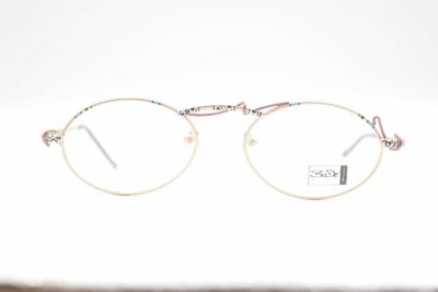 Vintage BoDe Bopp und Deter907 Gold Bunt oval Brille Brillengestell NOS