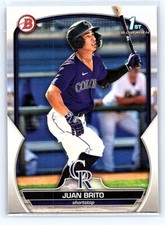 Juan Brito 2023 Bowman #BP-77 Baseball Card Colorado Rockies
