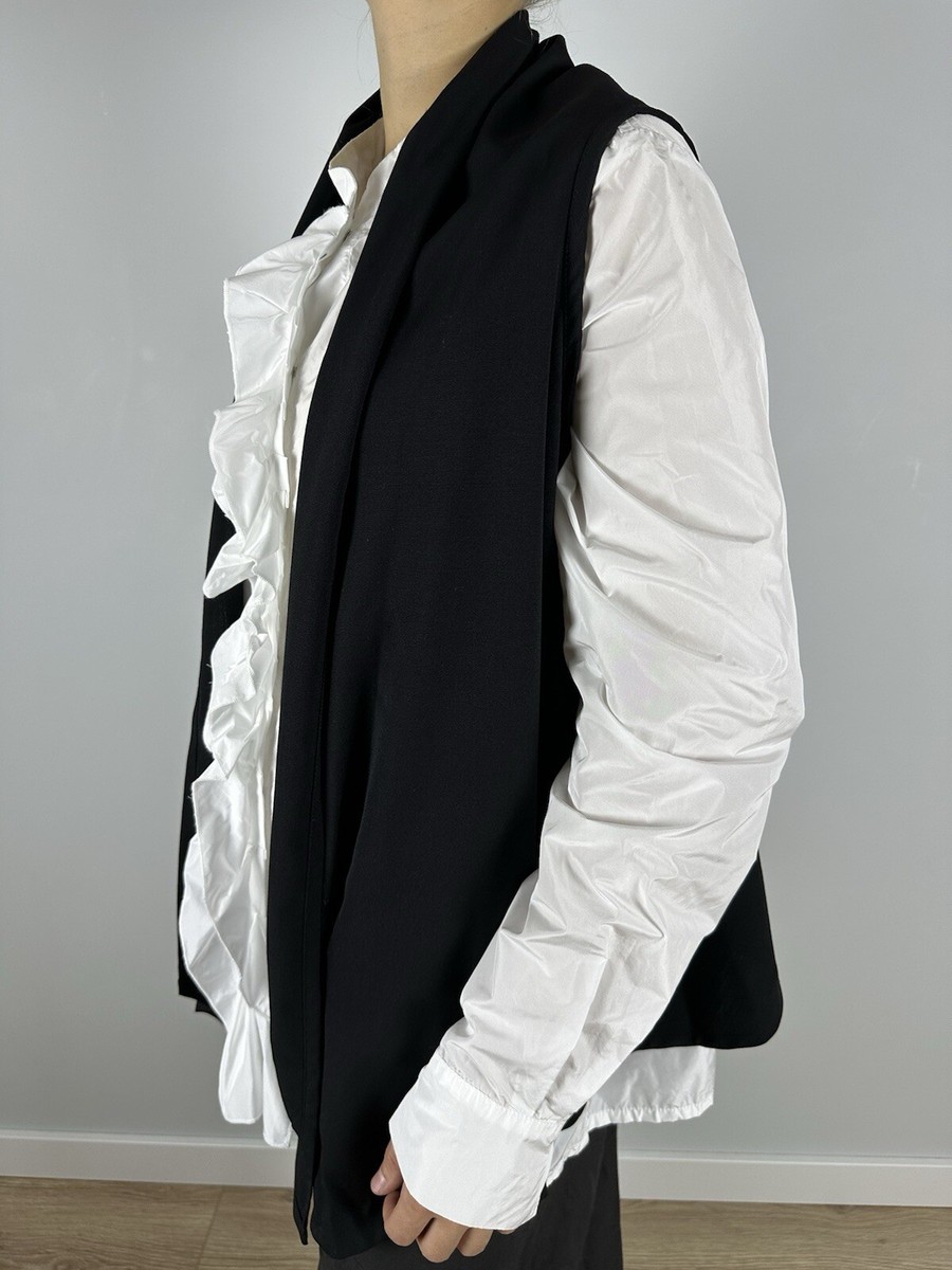 Ann demeulemeester シルクベスト Ann Demeulemeester Silk 90's Vintage Top Sleeveless Blouse Rare
