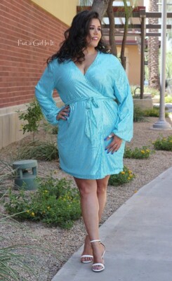 PLUS SIZE Womens TURQUOISE SEQUIN PARTY COCKTAIL WRAP DRESS 1X 2X 3X FORMAL  | eBay