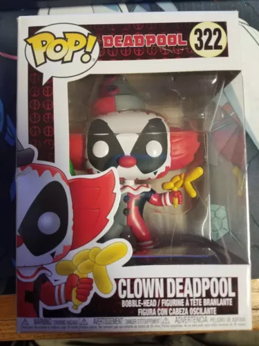 Figura Vinilo Funko Pop Payaso Deadpool #322 Marvel Deadpool Comics
