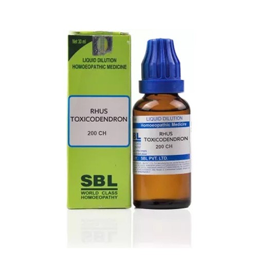 SBL Homeopathic Rhus Toxicodendron 200C (30 ML) + Free Shipping